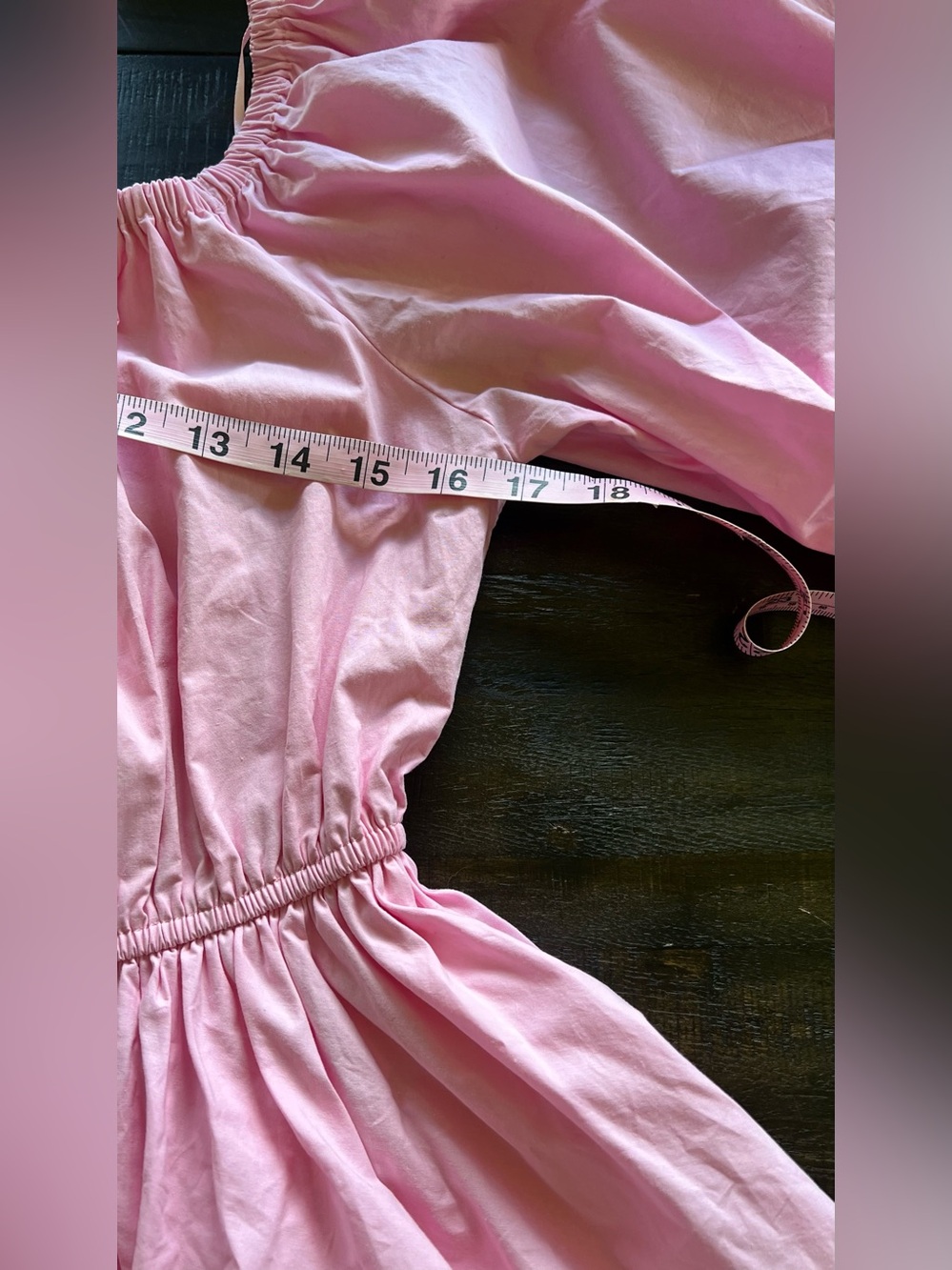 Mable by Anthropologie Pink Puff Sleeve Babydoll Mini Dress Lined Womens Medium - Picture 6 of 10